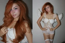 Bạn gái tiền đạo Minh Bình hóa thân thiên thần tóc cam hút trọn ánh nhìn