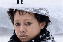 Đu trend đi ngắm tuyết, Tiktoker Việt Phương Thoa khiến fan 'hết hồn'