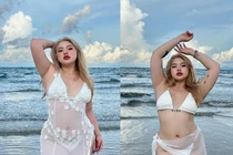Hot girl ngoại cỡ gợi ý trang phục đi biển cho nàng mũm mĩm