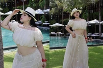 Hot girl ngoại cỡ “đốt cháy” mùa hè với outfit khoe eo