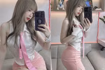 Hot girl "vịt hóa thiên nga" thả thính khiến fan "lụi tim"