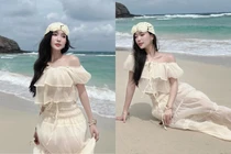 Mẫu ảnh Nghệ An hóa nàng thơ trên biển khiến fan không thể rời mắt