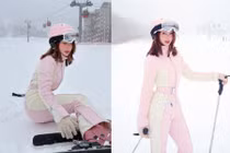 Cựu hot girl Sun HT cuốn hút trong bộ ảnh trượt tuyết cùng hội bạn đình đám