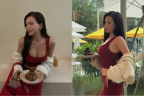 Sĩ Thanh mê diện đồ bó sát, khoe thân hình 'đồng hồ cát' chuẩn chỉnh