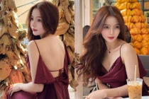 'Hot girl ảnh thẻ' đốn tim với màn khoe lưng trần gợi cảm