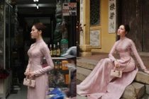 MC Thanh Thanh Huyền tung bộ ảnh áo dài chào Tết đẹp như họa báo