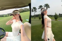 Tiktoker Hà Môi gia nhập bộ môn của 'giới nhà giàu' golf