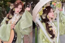 Ngắm bộ ảnh Việt phục 'mười phân vẹn mười' của hot girl triệu fan Diệu Linh.