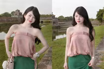 "Búp bê DJ" diện áo quây khoe trọn bờ vai trần, nhan sắc ngọt ngào