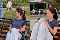 Mẫn Tiên 'đốn tim' fan với loạt ảnh đu trend check-in vườn hoa Hồ Gươm