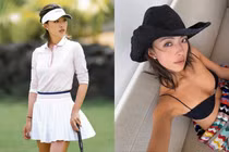 Vẻ đẹp vạn người mê của nữ thần làng golf Trung Quốc có hơn 1 triệu fan