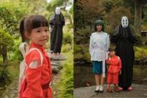 Gia đình Salim 'xuyên không' vào Vùng đất linh hồn trong bộ ảnh Halloween