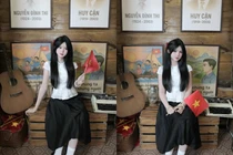 Hot girl được ví như AI hào hứng chia sẻ khoảnh khắc tại "cafe yêu nước"