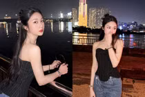 Mina Young khoe sắc vóc cuốn hút trong loạt ảnh dạo phố đêm Sài Gòn