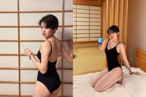 Hot girl tóc tém hiếm hoi diện đồ bơi khoe dáng