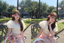 Hot girl Tăng Mỹ Hàn 'đốn tim' fan với nụ cười tỏa nắng