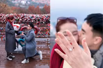 MC Mù Tạt được bạn trai cầu thủ cầu hôn trong khung cảnh lãng mạn 