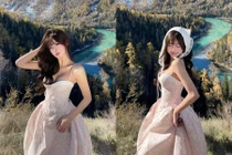 Tiktoker Wyn Anh đẹp như tranh vẽ khi check-in ở 'Thụy Sĩ của phương Đông'