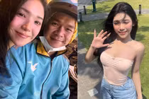 Nữ sinh má lúm viral với tấm ảnh chụp cùng tài xế công nghệ