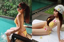 Hot girl Bảo Hân Helia đăng full ảnh body bốc lửa bên hồ bơi