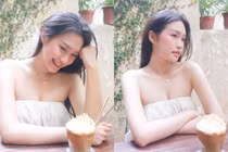 Tiểu thư Hà thành Doãn Hải My hững hờ khoe vai trần gợi cảm