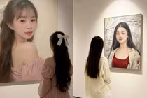 Giới trẻ mê mẩn trend ngắm tranh chính mình trong bảo tàng