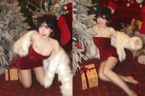 Bảo Khuyên Susan 'tặng quà' fan bộ ảnh Noel cực cháy