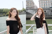  Con gái út Quyền Linh "đốn tim" với loạt ảnh du lịch Paris