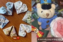 Giới trẻ rần rần 'flex' quà được các chiến sĩ A80 tặng kỷ niệm