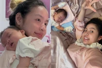 'Hot girl trứng rán' khoe cận cảnh mặt mộc, tiết lộ về cuộc sống mẹ bỉm