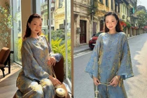 Hot girl Chái Chanh diện áo bà ba 'lá ngọc cành vàng', hóa tiểu thư khuê các 