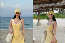 Jun Vũ khoe body tỉ lệ chuẩn với váy cắt xẻ táo bạo