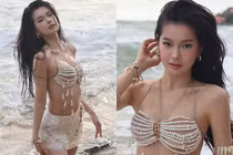 Đỗ Yên Đan hóa nàng thơ biển cả với bikini ngọc trai độc đáo