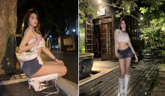 Diện đồ bé xíu, người đẹp 1,5 triệu fan hút vạn ánh nhìn