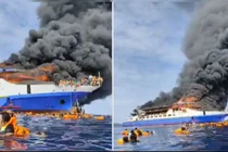 Toàn cảnh vụ cháy phà chở hàng trăm người ở Indonesia