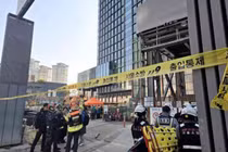 Tai nạn tại công trường xây dựng tàu điện ngầm ở thủ đô Seoul