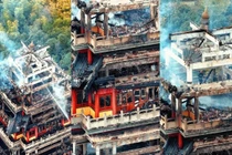 Hỏa hoạn dữ dội tại chùa cổ 1.500 năm tuổi ở Trung Quốc
