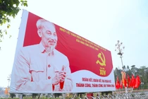 Rực rỡ cờ hoa trên quê hương Bác mừng Đại hội Đảng lần thứ XIV