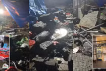 Bức tường bất ngờ đổ sập trong đám tang, 6 người tử vong