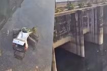 Ô tô trở về từ đám cưới lao xuống kênh, 5 người tử vong