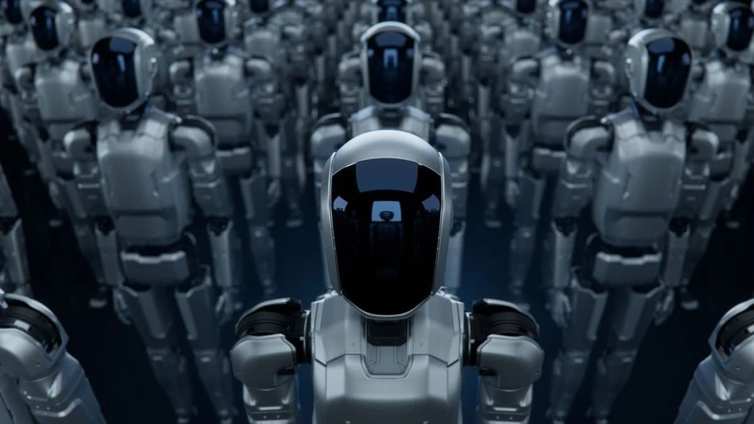 "Láng giềng Việt Nam" chơi trội, cho hơn 100 robot hình người... đi học 