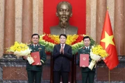 Chủ tịch nước chủ trì lễ trao quyết định thăng quân hàm Thượng tướng