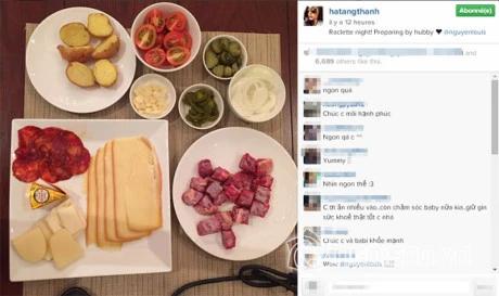 Mãn nhãn với món ngon vợ chồng Tăng Thanh Hà chế biến