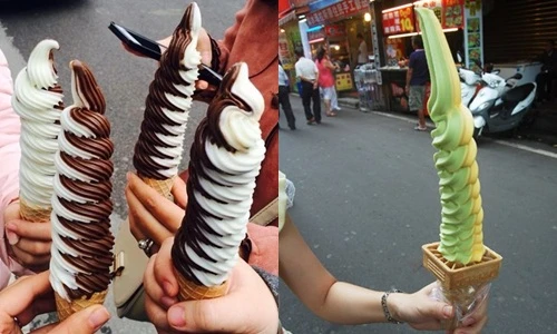 Món kem siêu dài có gì hot khiến giới trẻ phát cuồng