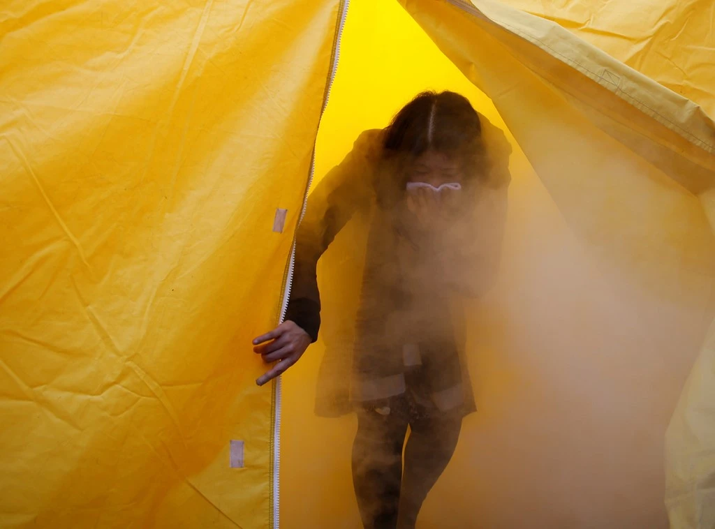 Trẻ em Nhật diễn tập chống động đất