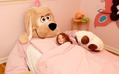 Giường đệm thú bông cực xinh yêu cho bé