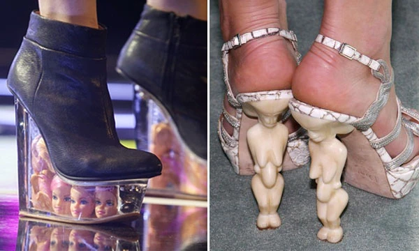 Những mẫu giày cao gót siêu dị của sao Việt