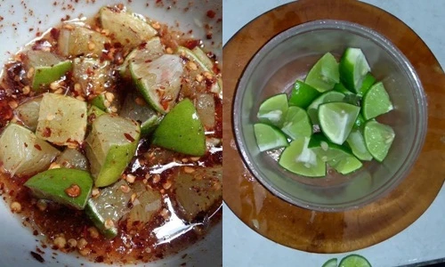 Tứa nước miếng với trái cây lắc muối ngon hết sảy