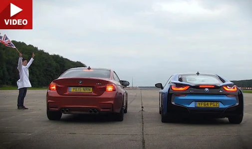 BMW i8 đọ sức M4, “gà nhà so tiếng gáy”