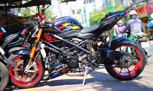 Dân chơi Việt độ kiểng môtô Ducati Streetfighter "siêu chất"
